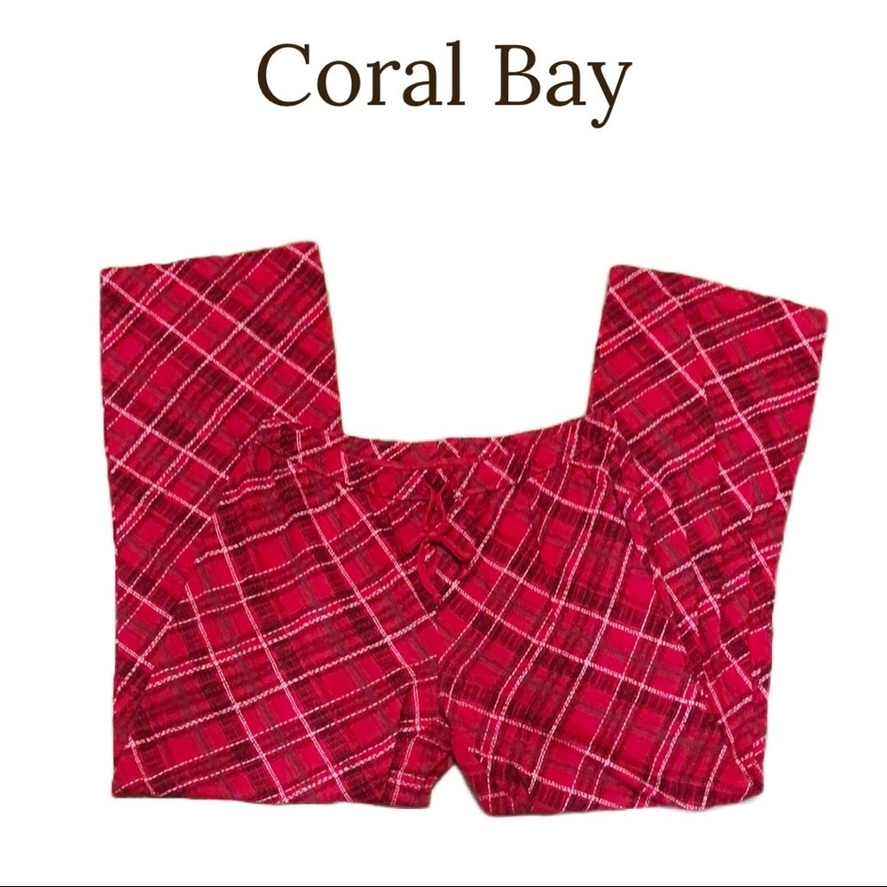 Coral Bay | red plaid pajama pants | M